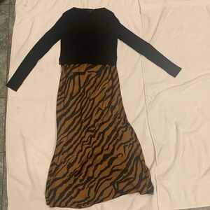 All Saints Herald Lepo Sweater and Slip Dress Set